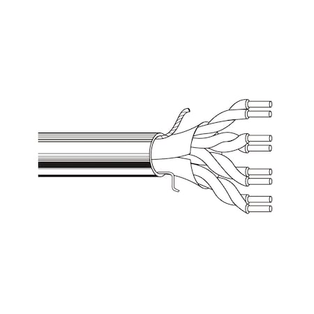 BELDEN 24-4P SOL BC PO FOIL SHD, PVC JKT BLK, CMR 300V 75C ROHS, 1000FT 1300A 0101000